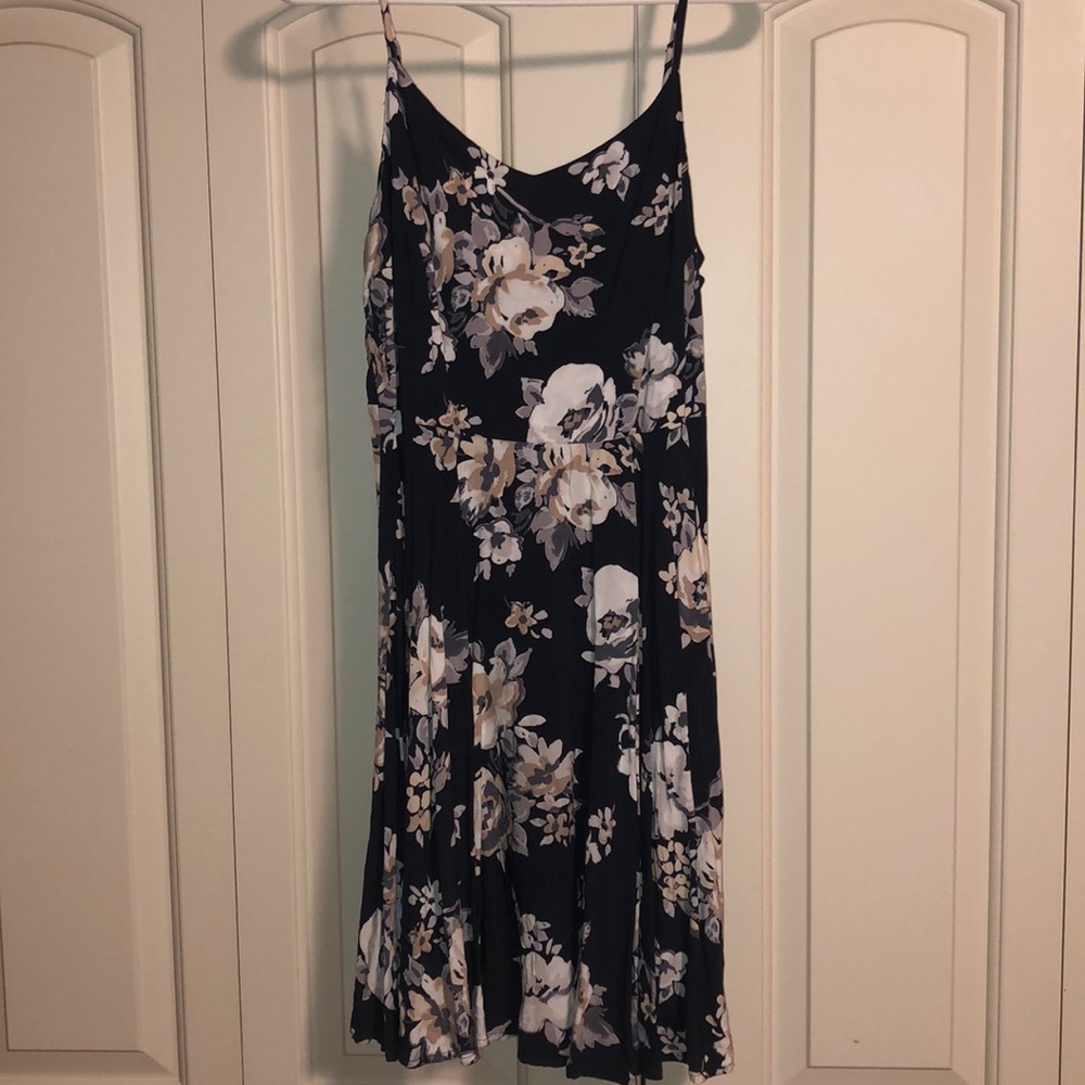 Navy Blue Old Navy Floral Dress